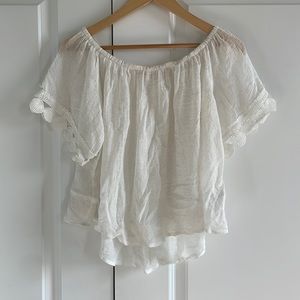 Lush sheer white top